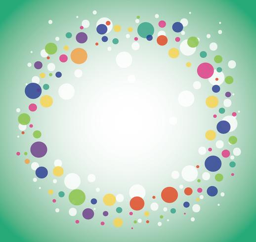 Abstract colorful round circle background vector