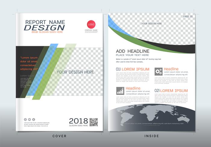 Covers design with space for photo background. vector