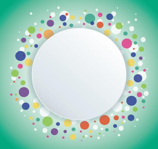 Abstract colorful round circle background vector