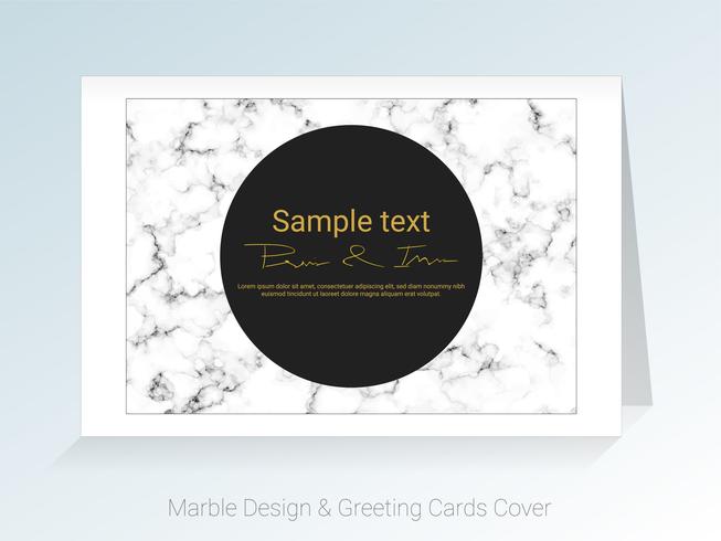 Marble greeting cards and cover background. vector