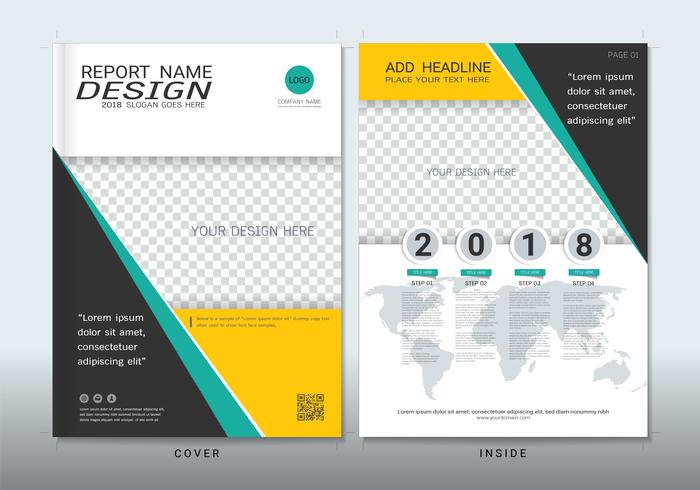 Covers design with space for photo background. vector