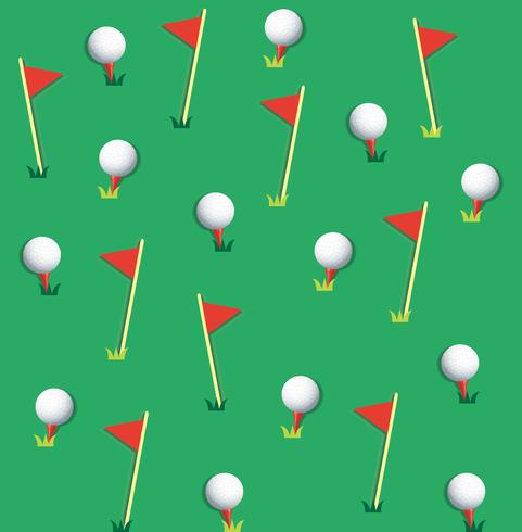 Vector de fondo de pelota de golf