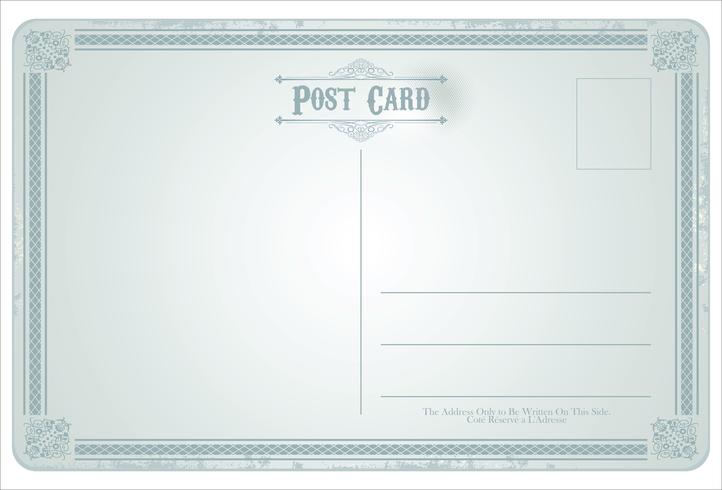 Tarjeta postal vector retro vintage design