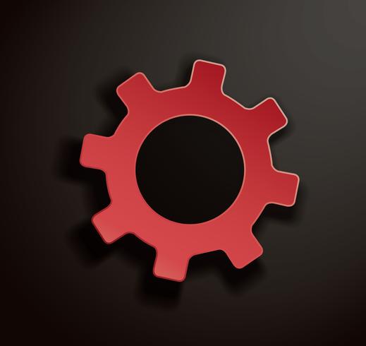 Gear icon illustration  vector
