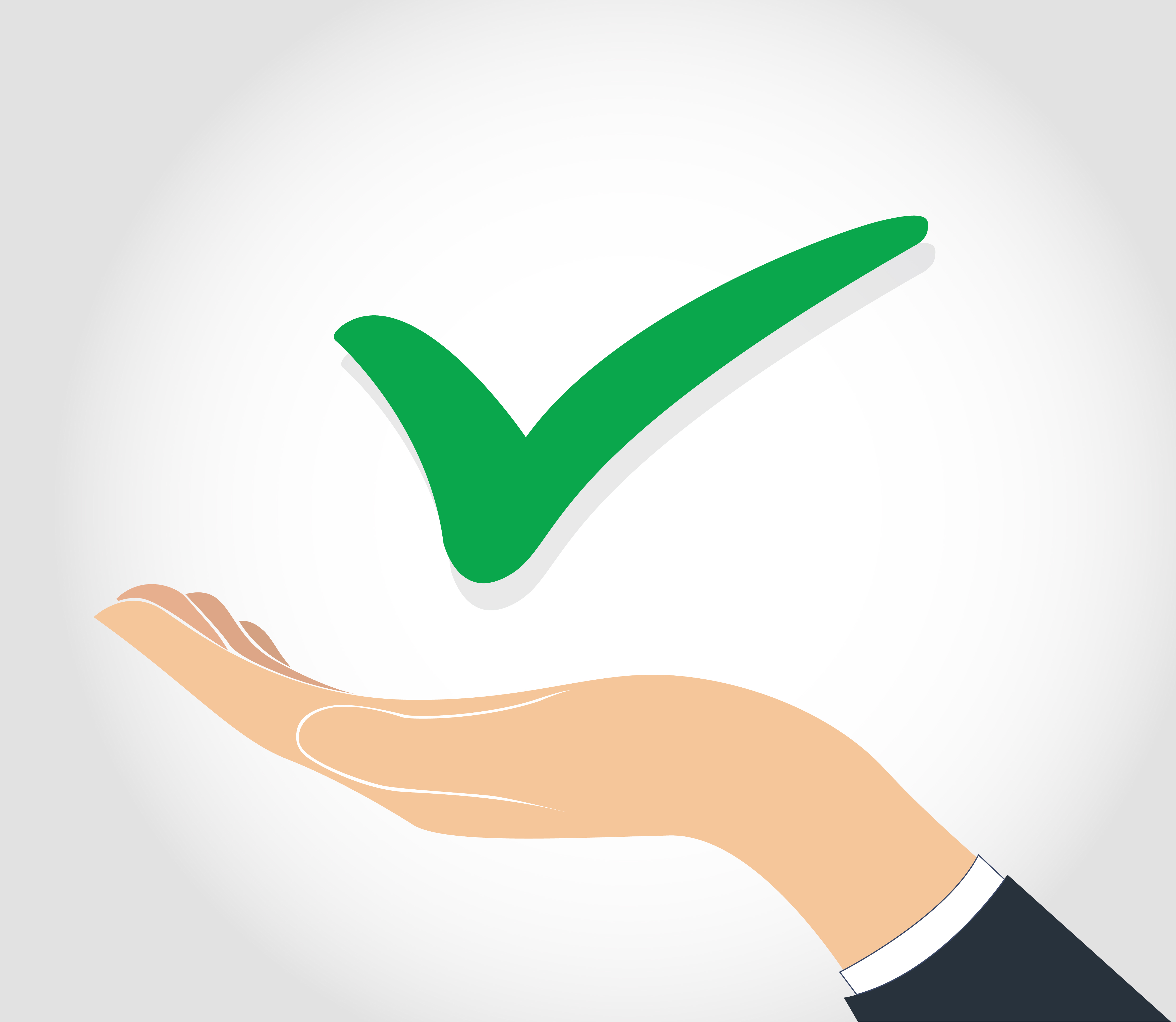 hand holding True check icon symbol 531938 Vector Art at Vecteezy