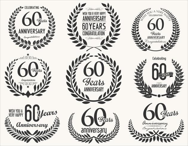 anniversary background vector