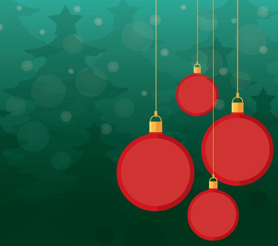 Christmas balls background  vector