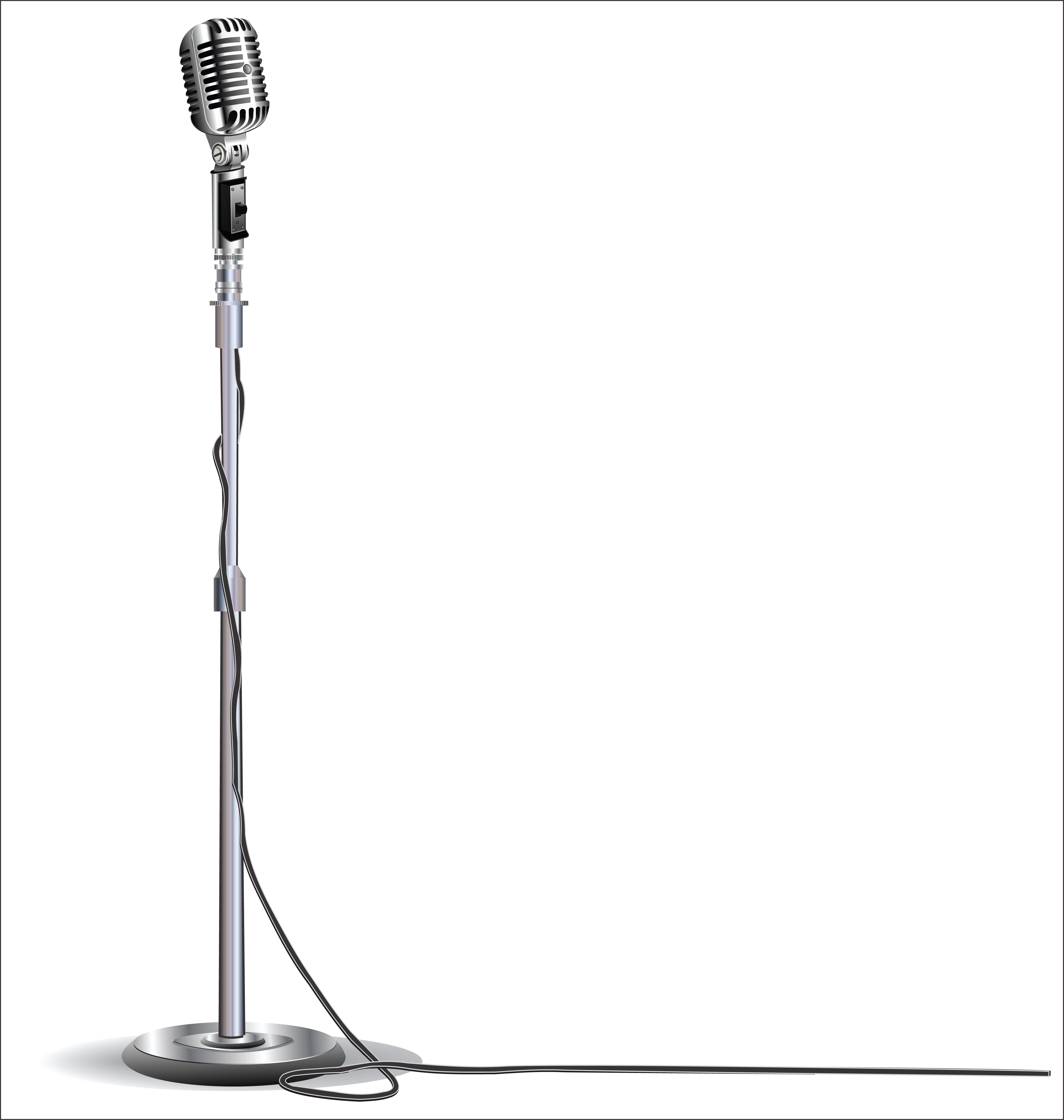 Retro vintage microphone design background 532003 Vector Art at