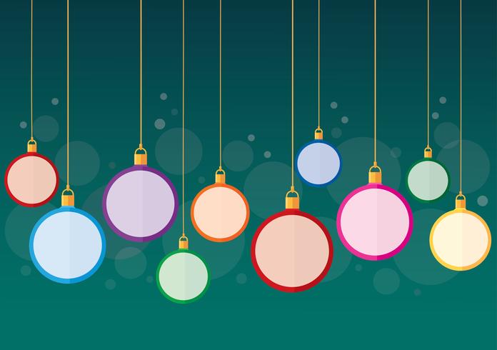 Vecteur De Fond Coloré Boule De Noël Telecharger Vectoriel