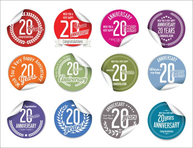 anniversary background vector