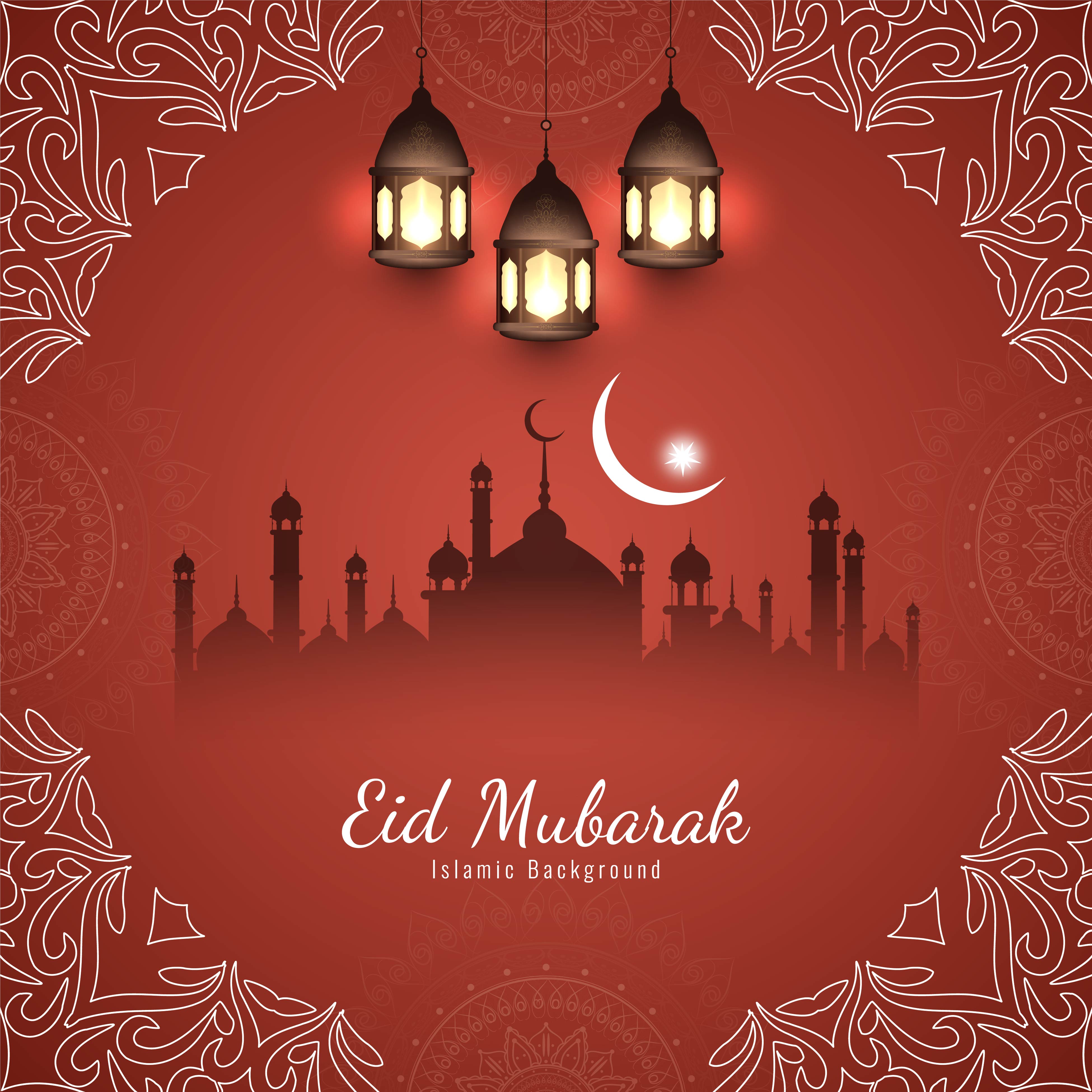 Abstract Eid Mubarak Islamic background - Download Free ...