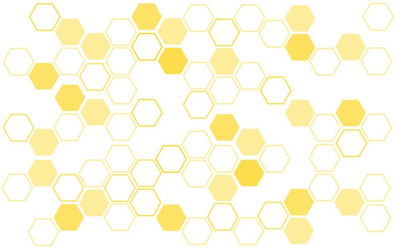 Fondo de la colmena de abejas vector