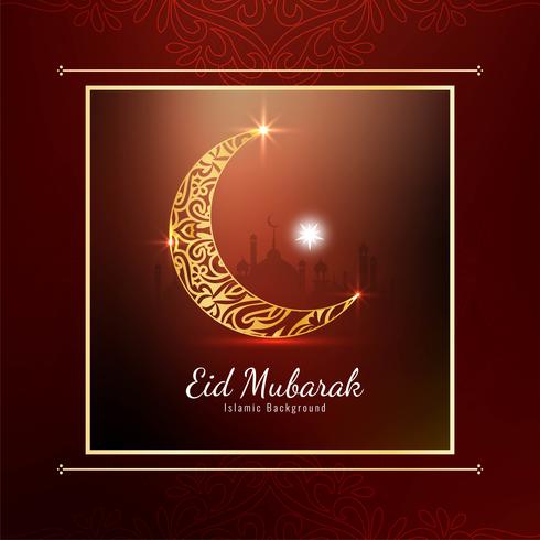 Abstract elegant stylish Eid Mubarak background vector