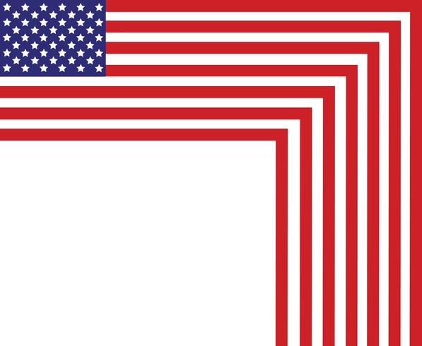 Bandera de los Estados Unidos de América, bandera de los Estados Unidos, fondo abstracto de la bandera de América vector