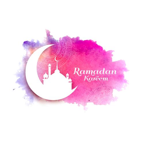 Abstract ramadan Kareem Islamic background vector