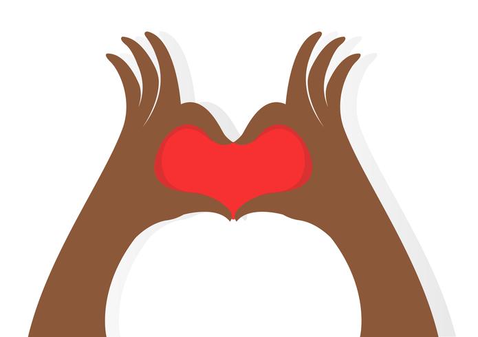 hands make a heart icon  vector