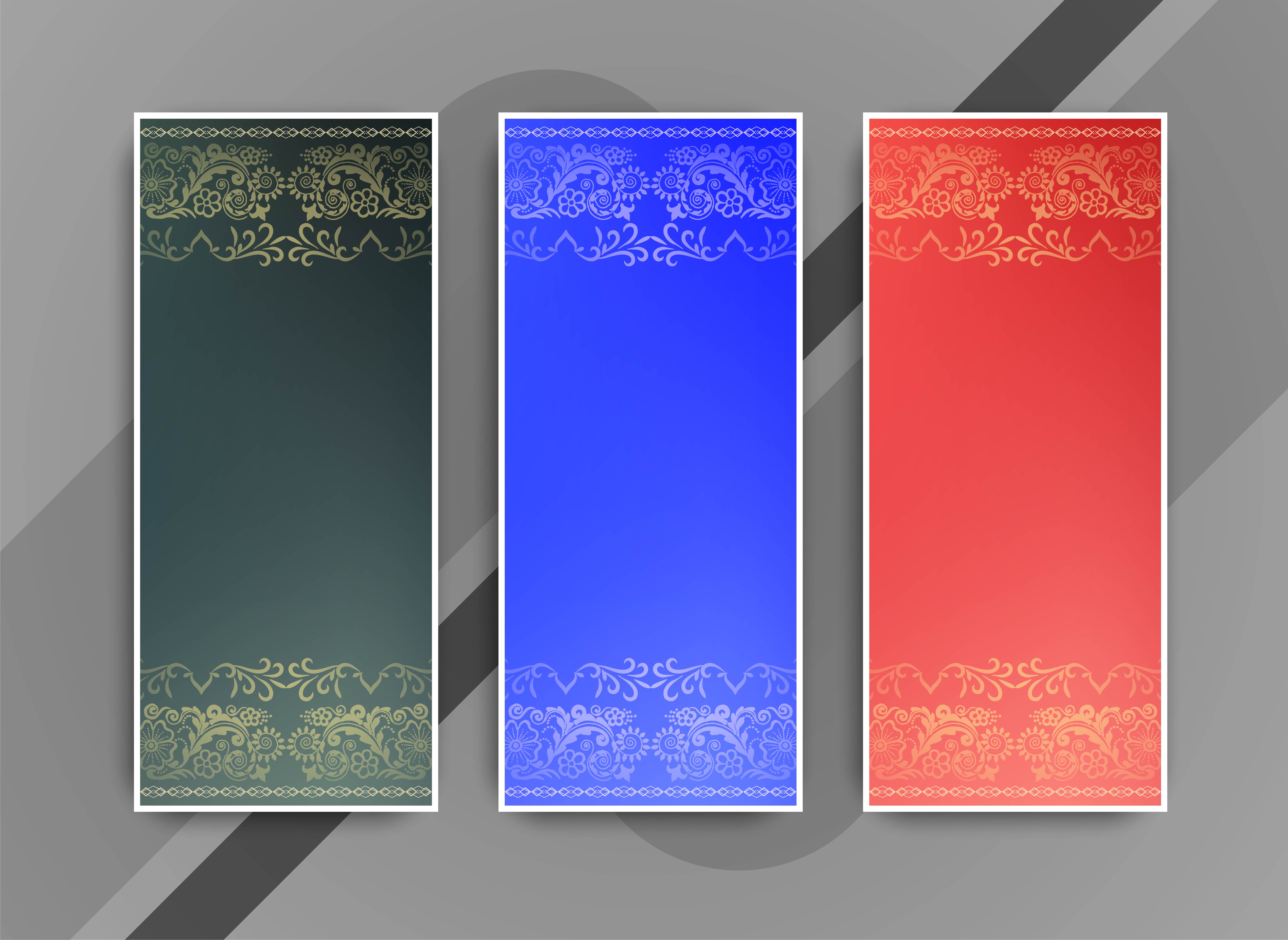 Abstract Elegant Colorful Banners Set 532309 Vector Art At Vecteezy