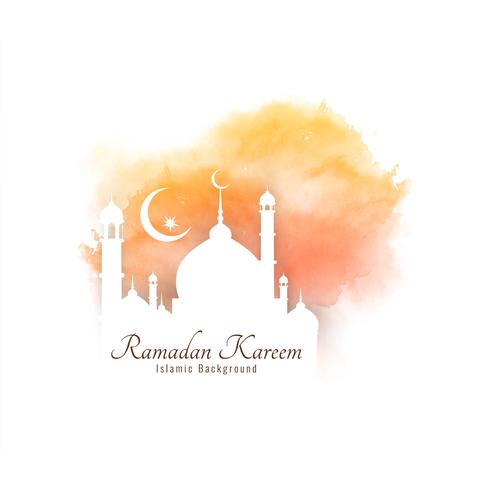 Abstract religious ramadan Kareem background vector