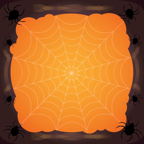 spider web Halloween background vector