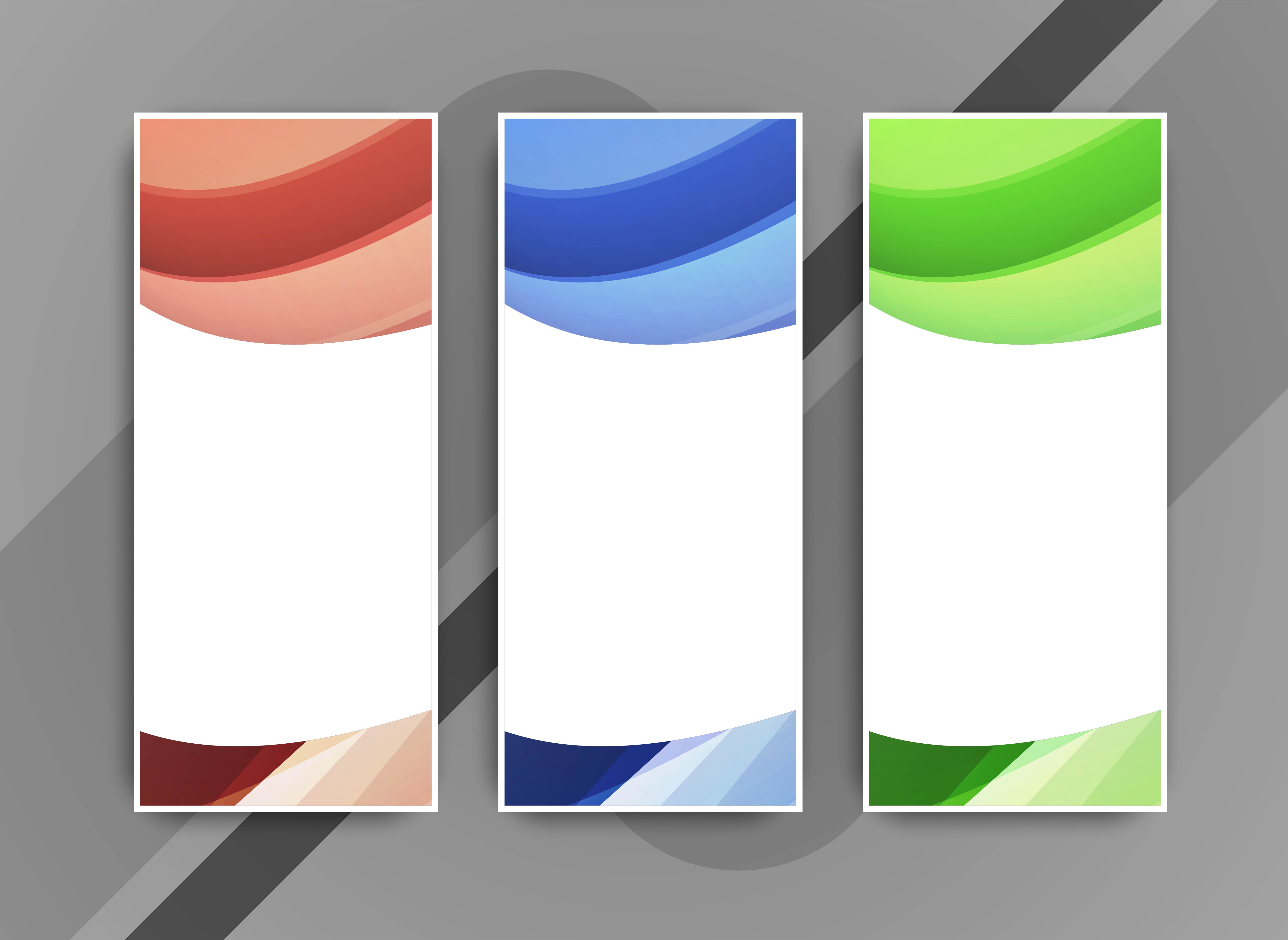 Abstract Elegant Colorful Banners Set 532350 Vector Art At Vecteezy