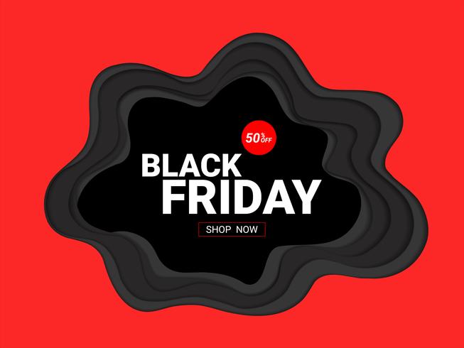 Black Friday sale inscription design template. vector