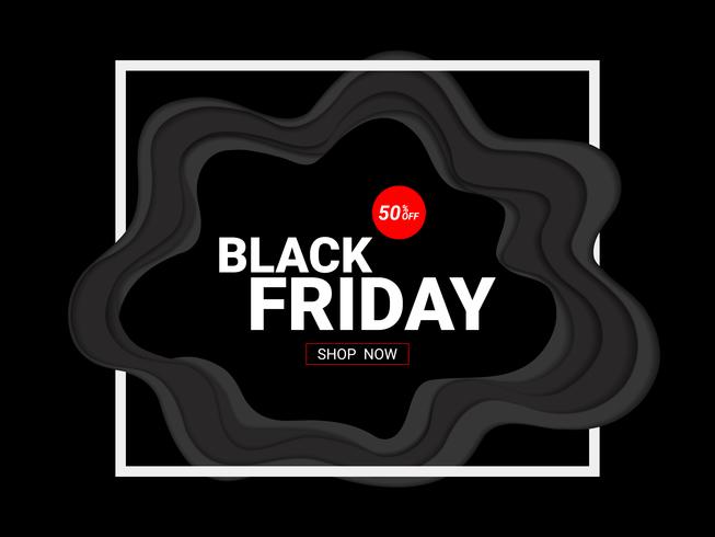 Black Friday sale inscription design template. vector