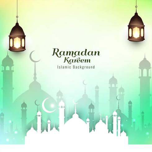 Abstract ramadan Kareem Islamic festival background vector