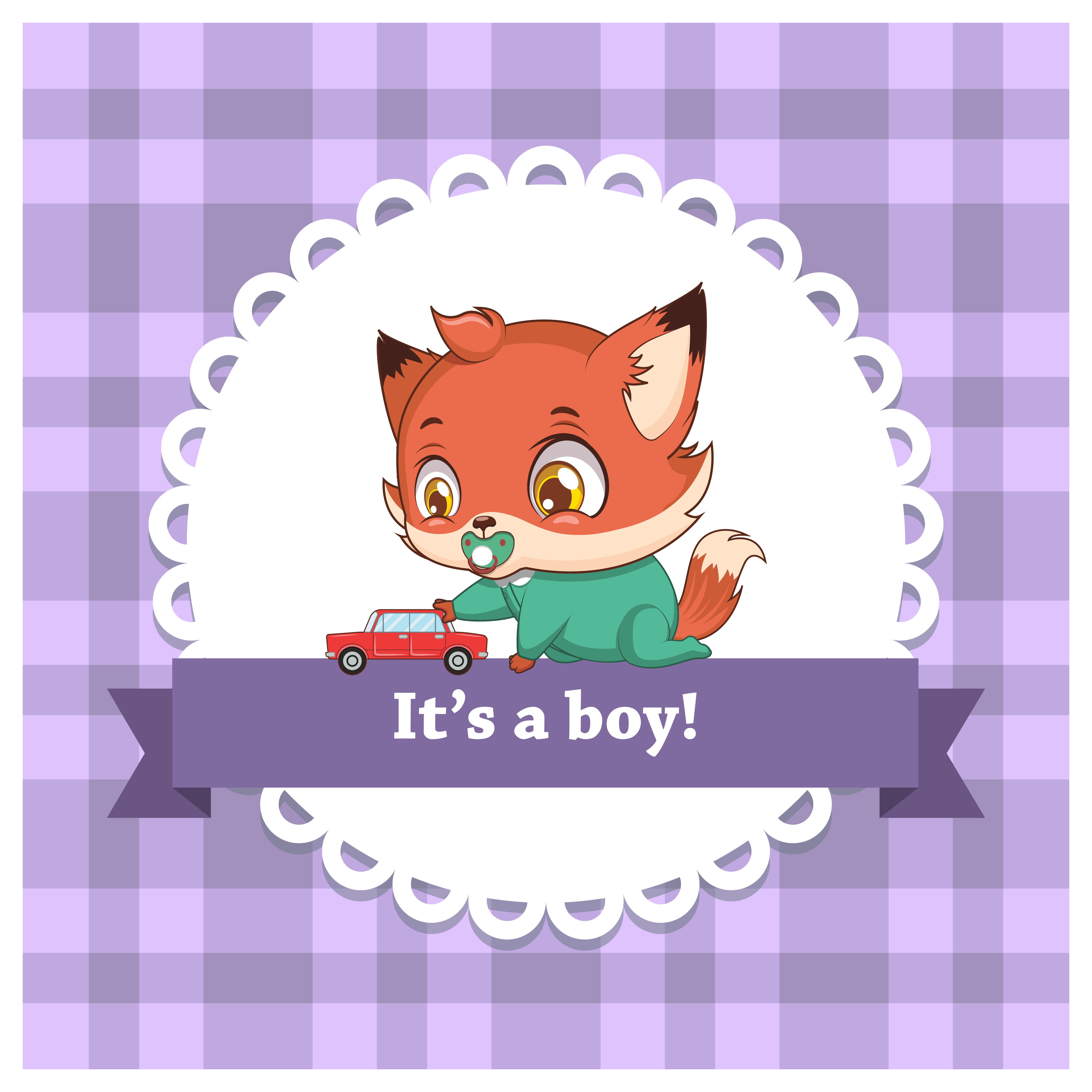 Baby gender reveal for a boy 532467 Vector Art at Vecteezy