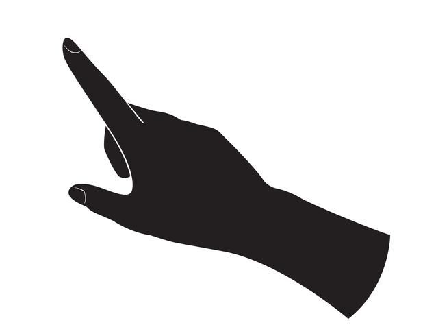 Pointing fingers vector