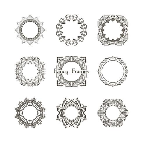 Fancy frames collection vector