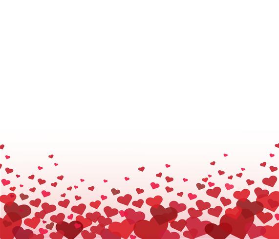 red heart background vector 