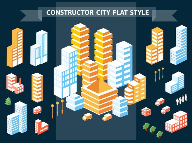 city constructor vector