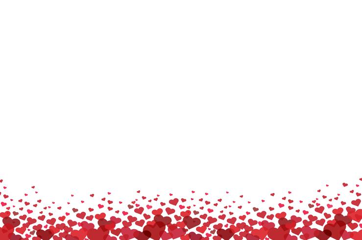 red heart background vector 