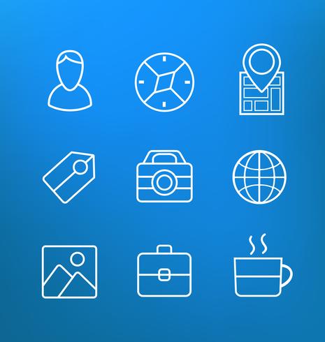 Linear  icons vector