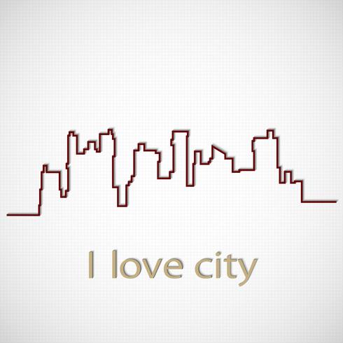 Silhouette  city  vector