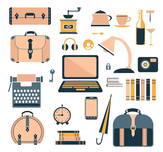 Travel icons vector