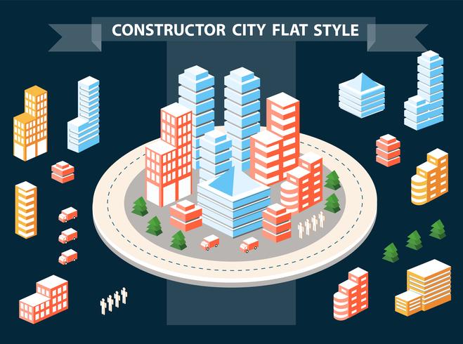 Urban constructor vector