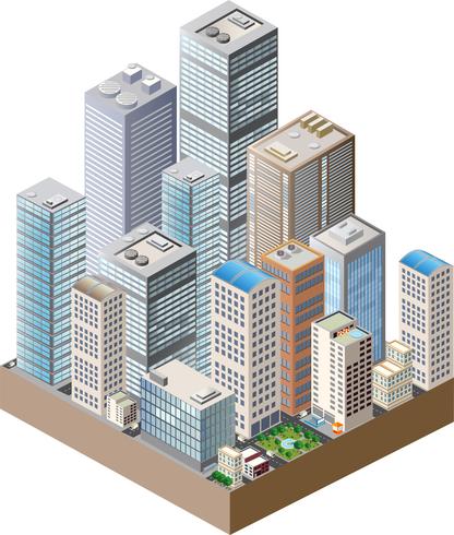 High-rise home vector