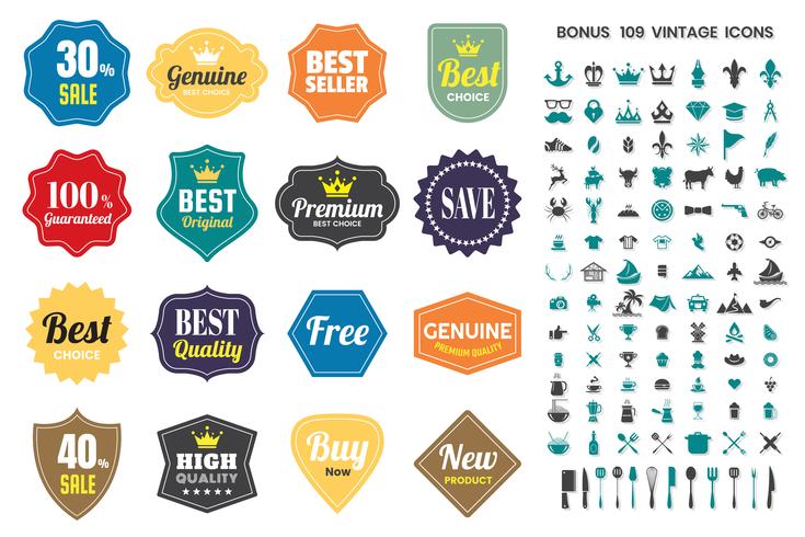 Vintage Retro Vector Logo for banner