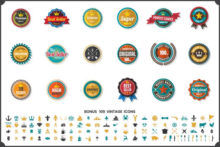 Vintage Retro Vector Logo para banner