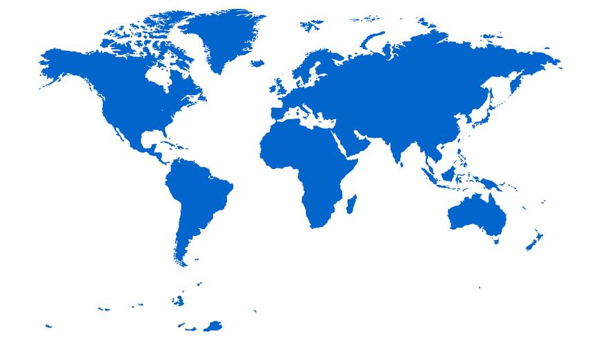 Mapa del mundo vector