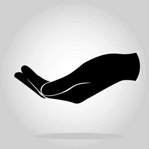 hand holding symbol vector