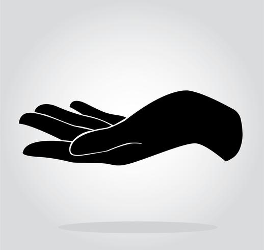 hand holding symbol  vector