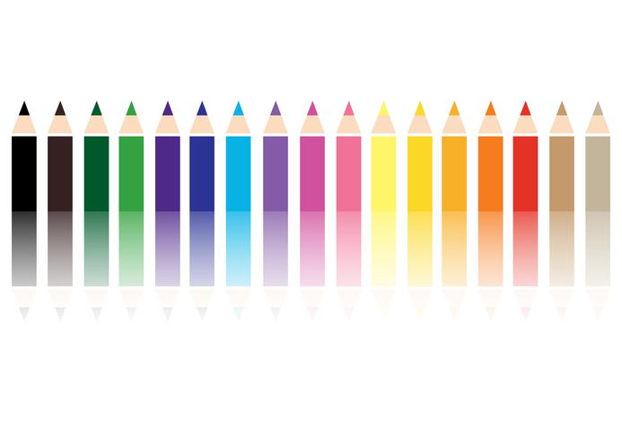 vector de fondo de lápiz de color colorido