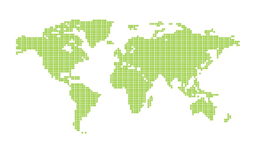 Mapa del mundo vector