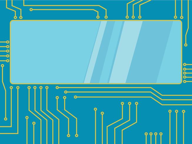 Microchip línea tecnología símbolo Resumen antecedentes vector