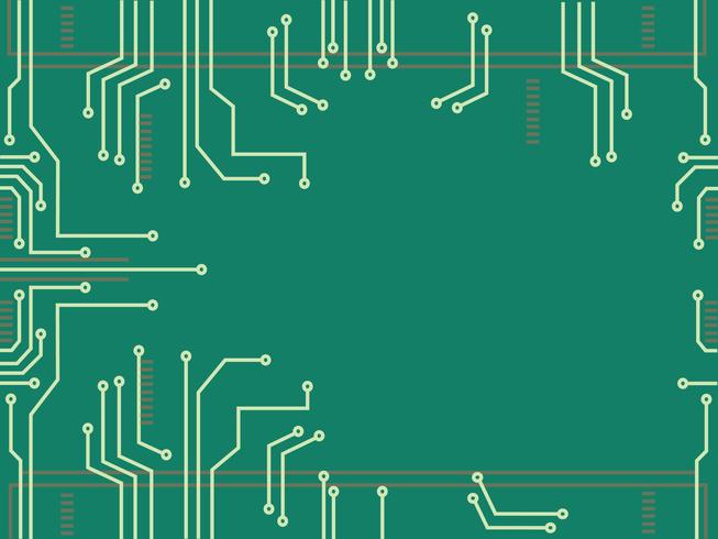 Microchip línea tecnología símbolo Resumen antecedentes vector