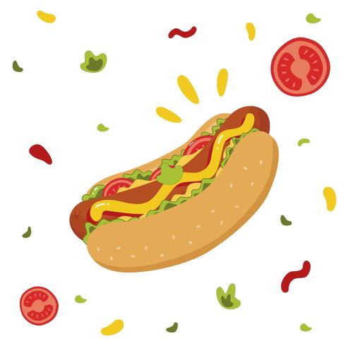 Hot Dog Vector