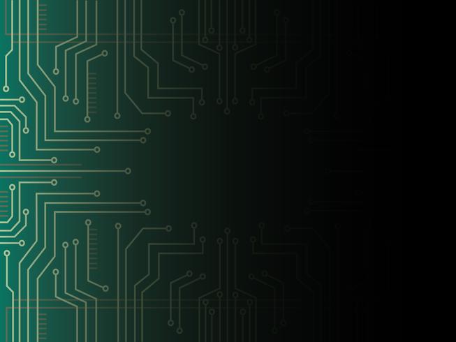 microchip line technology symbol abstract background  vector