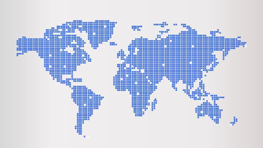 Mapa del mundo vector
